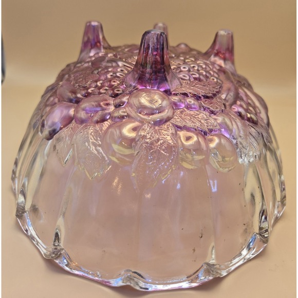 Vintage Pink Bowl 12" Indiana Glassfruit Garland Footed Oval Bowl. - Picture 15 of 16